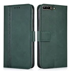 Роскошный кожаный чехол-книжка с бумажником кожаный чехол для Huawei Y6 2018 ATU-L21 5,7 'Объединенная Книга защитный чехол-накладка для телефона