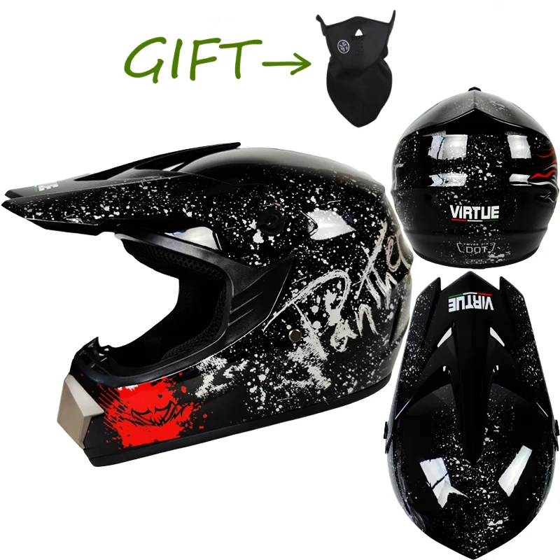 Мотоциклетный шлем защитный для езды на мотоцикле или велосипеде по