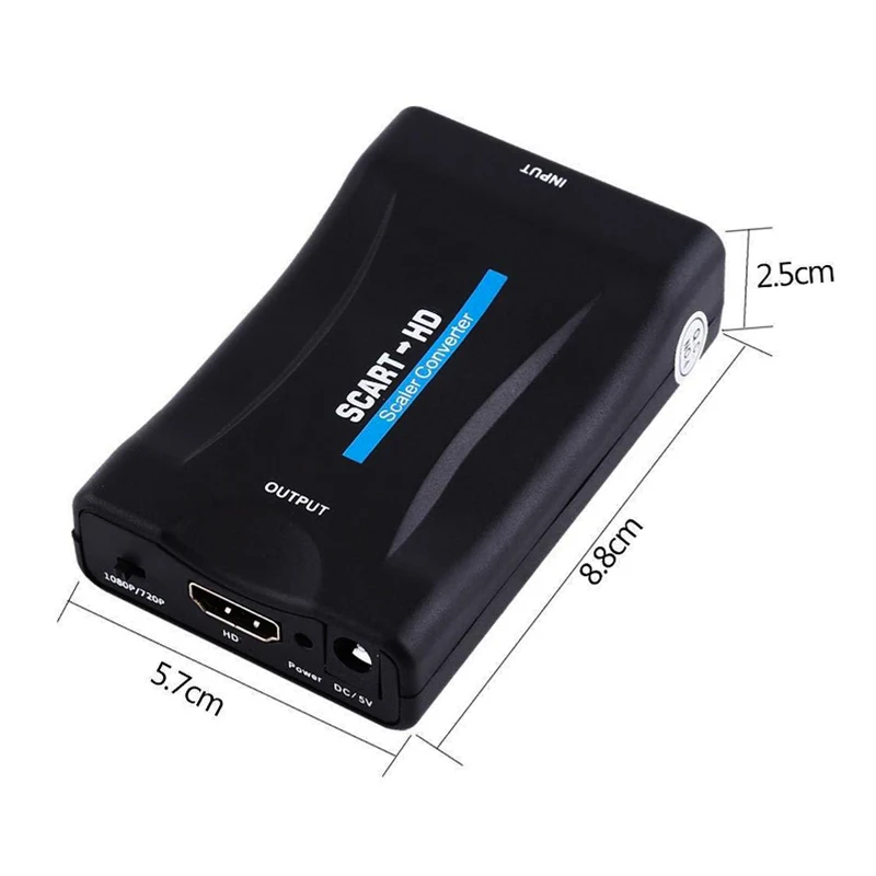 Преобразователь Аудио и видео FHD 1080P SCART в HDMI высококлассный преобразователь AV