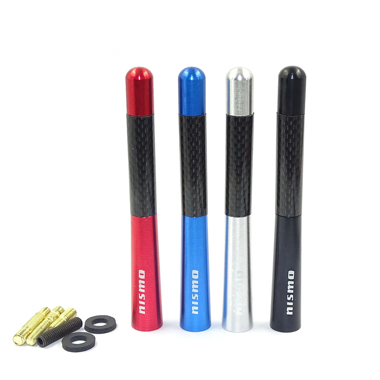 Черная короткая автомобильная антенна из углеродного волокна 4 7 дюйма fm с