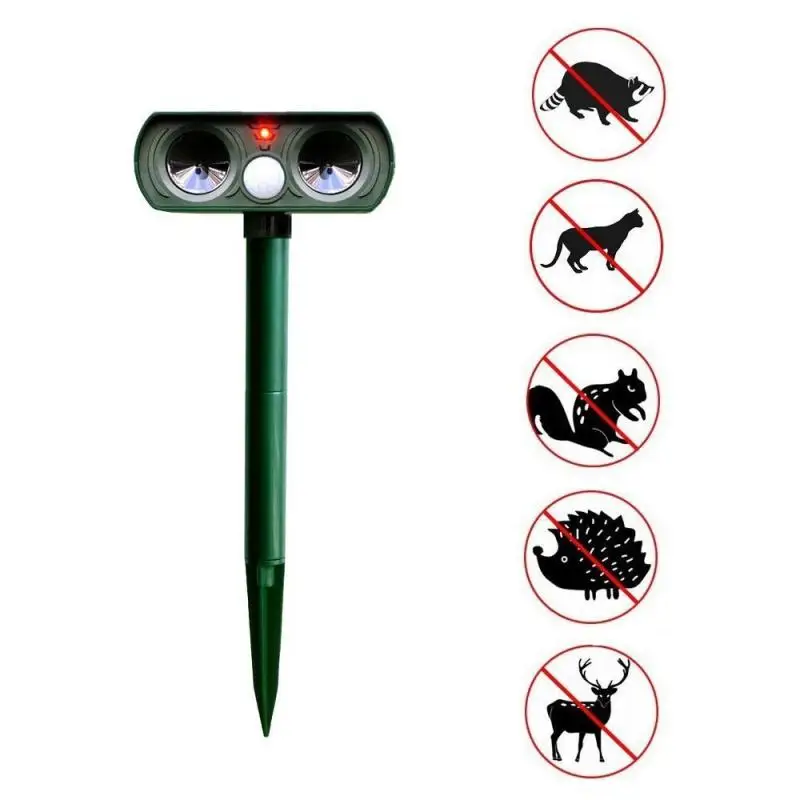 Ультразвуковой отпугиватель животных на солнечной батарее | Дом и сад
