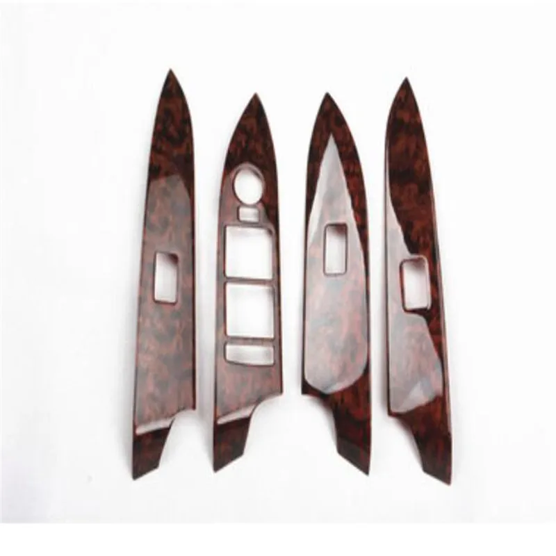 

For 2013-2018 Cadillac XTS HIPS mahogany carbon fiber interior modification Electric car window frame car accessories left drive