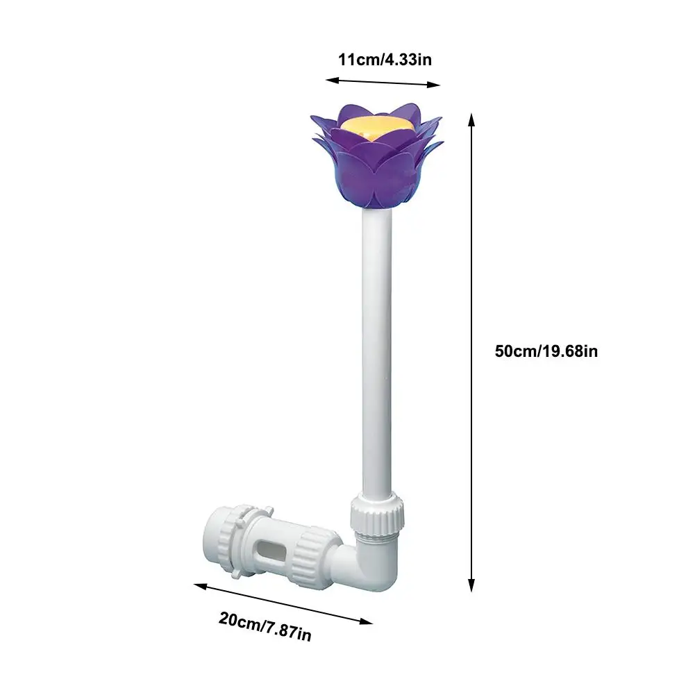 

Flower Shape Wall Mount Swimming Pool Waterfall Fountain PVC Water Spay Pools Spa Decorations Swimming Pool Accessories