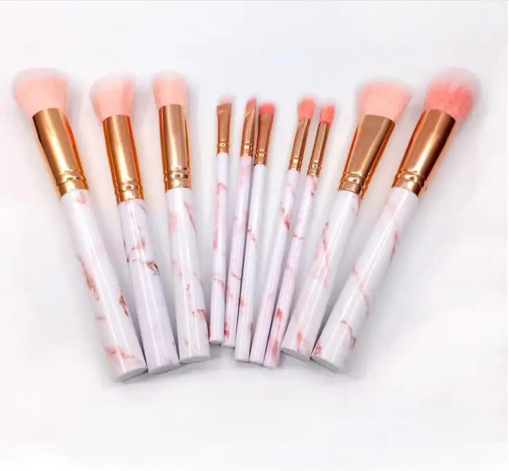 10 piezas pinceles maquillaje ceja definitador de ojos cepilo La Fundación pincel maquiagem polvo Blush Professional | Красота и