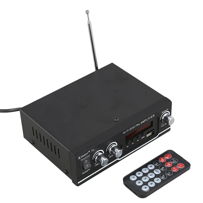 Kinter T2 Hifi автомобильный усилитель o 2.0CH 20 Вт стерео звук для Bluetooth USB TF вход FM радио