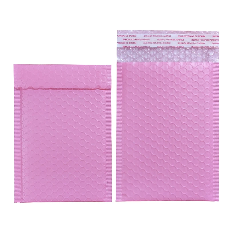 Pink-38x46cm 17 размеров, 10 шт., светильник, розовый, полиэтиленовый пакет для почтовых отправлений, мягкий конверт, самоуплотняющийся пакет для почтовых отправлений, пузырьковый конверт для доставки - Цвет: Pink-38x46cm
