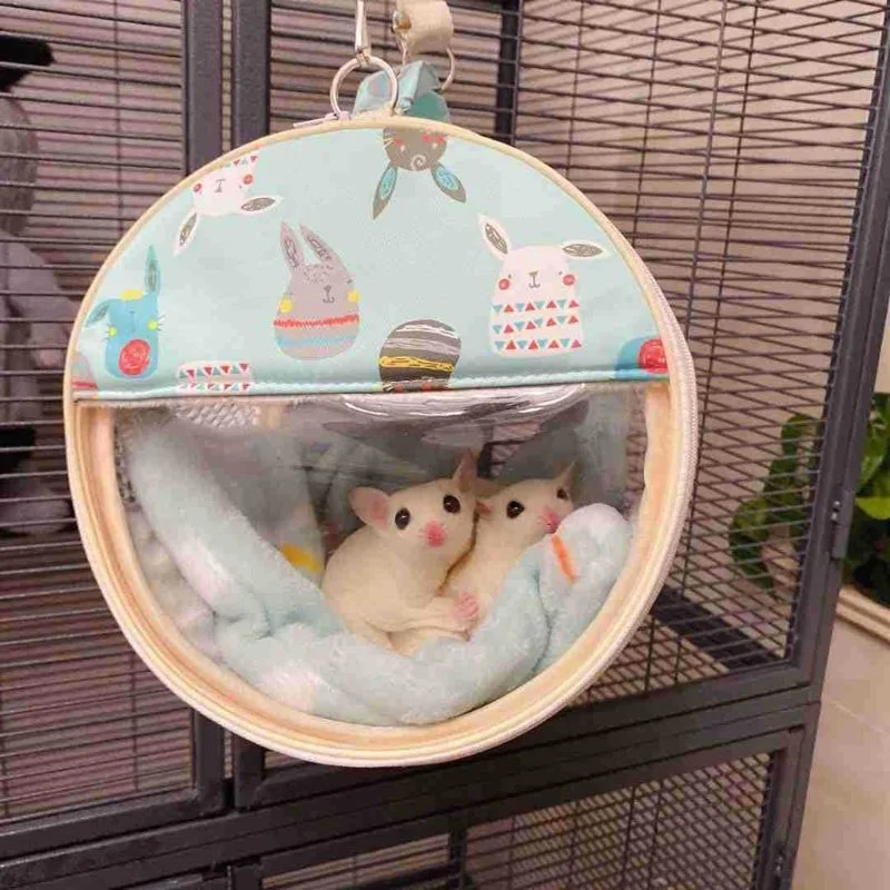 gaiola de Hamster kafesi Bag Small Animal Portable Sugar Glider Outgoing Travel Bag pets guinea pig cage pet supplies