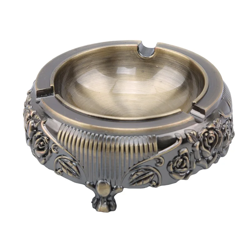 Пепельница металлическая в стиле ретро мини-держатель для сигарет офисное