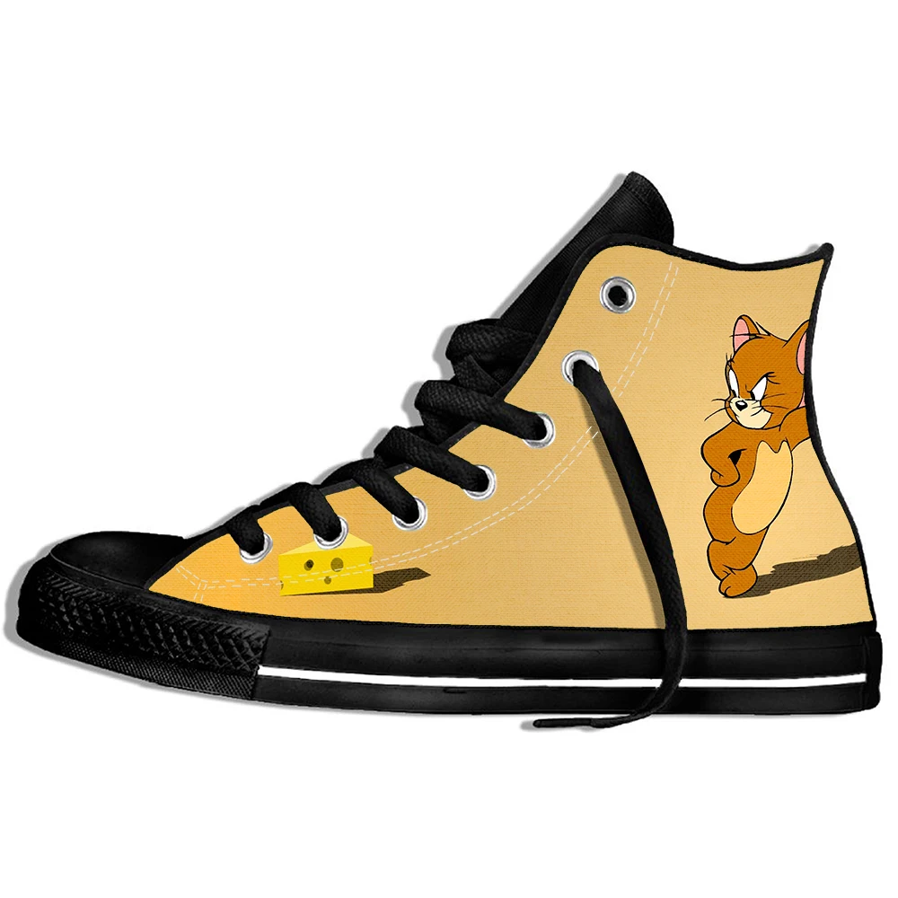 Новинка 2019 года модные кроссовки TOM &amp JERRY с кошкой и мышкой Повседневная Удобная