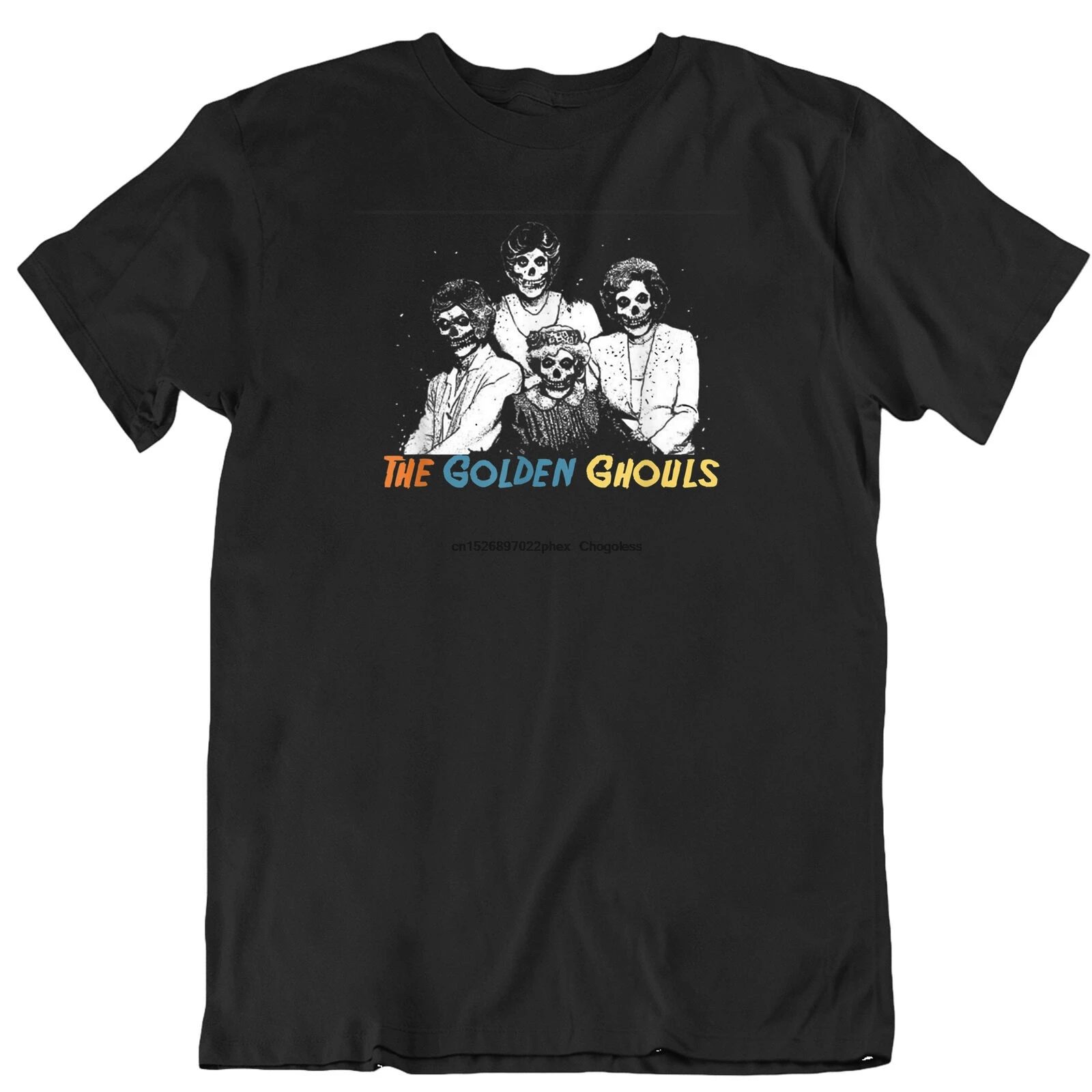 Футболка с надписью My Golden Ghouls Witches (39) на Хэллоуин|Мужские футболки| |
