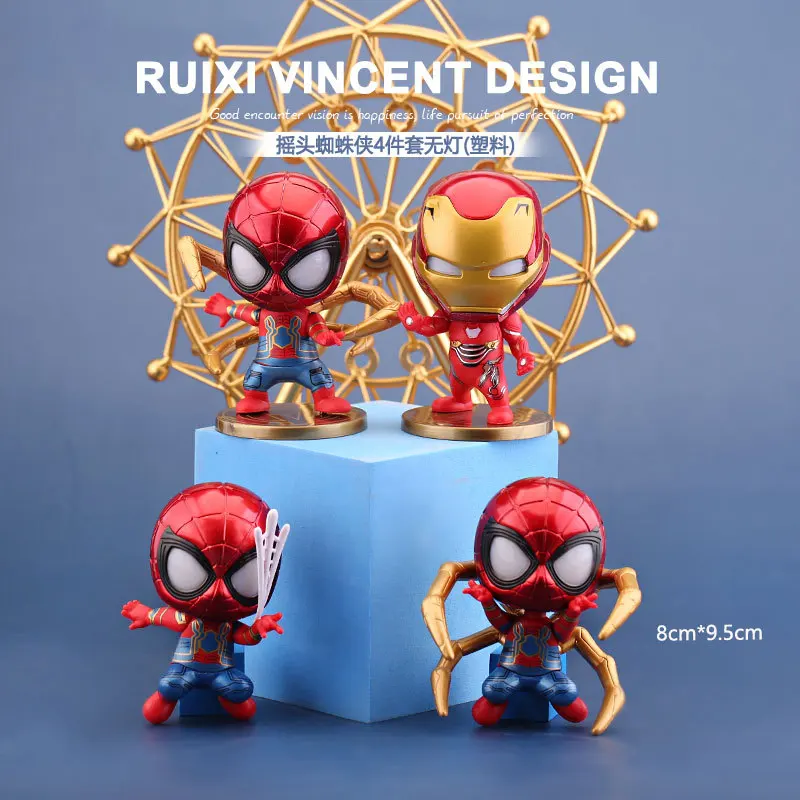 Marvel The Avengers The Amazing Iron Spider man Hero Returning Doll Decoration Car Toy model Figure The best gift for a friend
