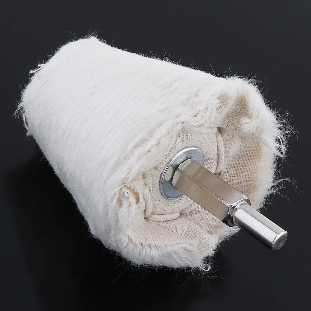 2 дюйма 3 конусная форма белая ткань полировка колеса зеркальный буфер ватный