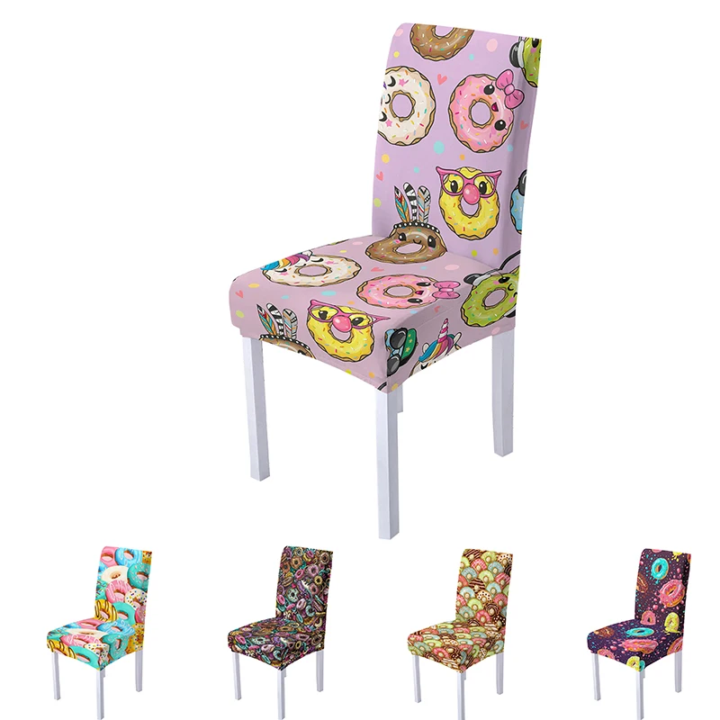 

Colorful Doughnut Chair Cover for Living Room Elastic Removable Chair Cover Case Spandex Chair Protector Furniture Covers
