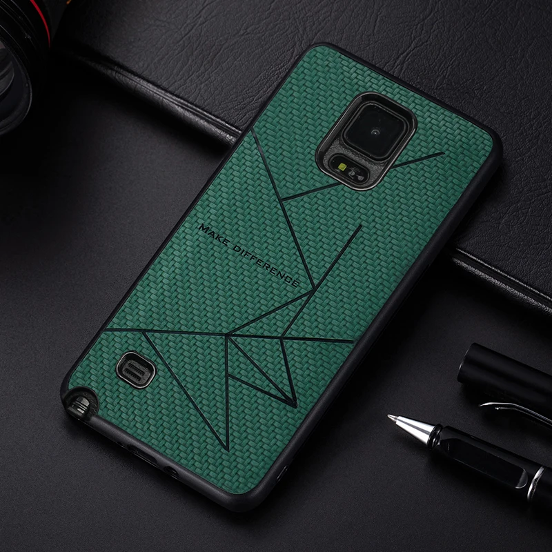 Мягкий силиконовый чехол с кронштейном для Samsung Galaxy S4 S5 Note 3 4 кожаный Note3 Note4