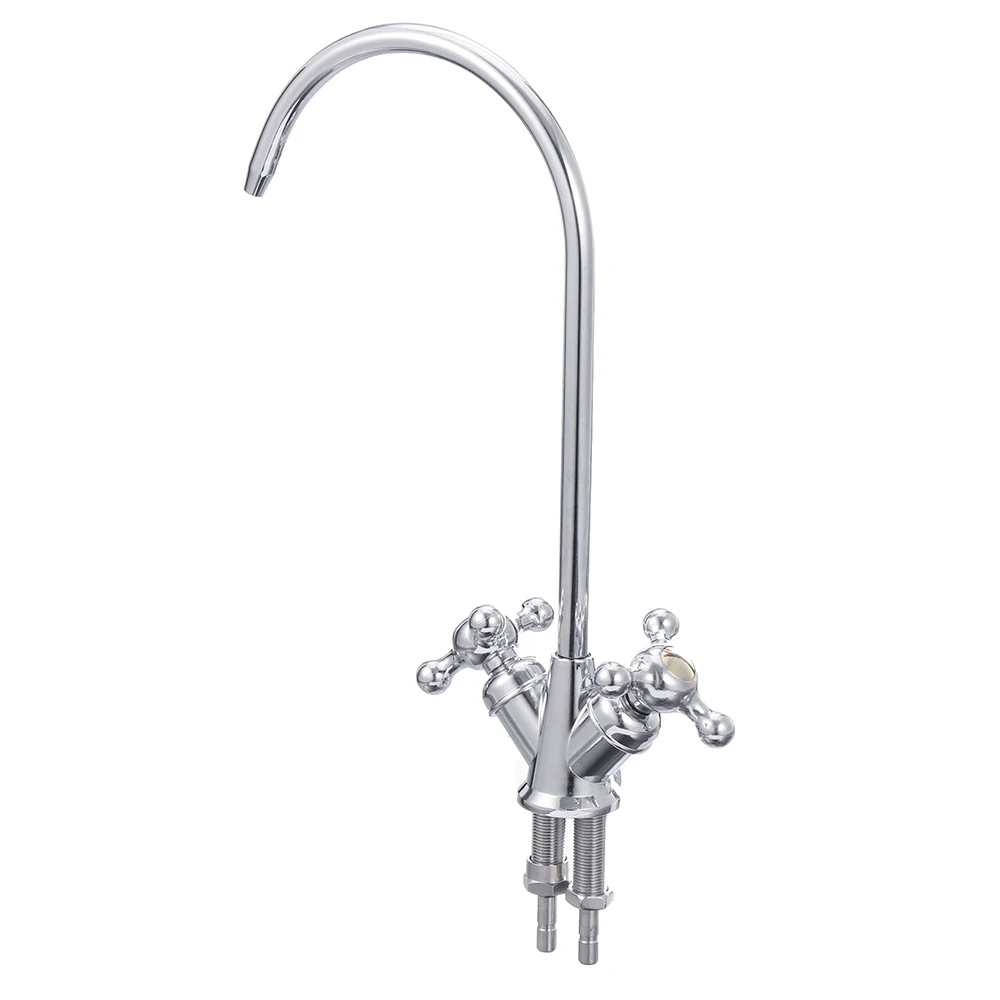 1/4 '馈 нержавеющая сталь обратного осмоса три вилки смеситель кран 360 градусов