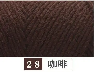 28 5pcs 500 г/лот Милая креативная натуральная мягкая длинная степленная хлопковая пряжа, толстая пряжа для вязания детской шерсти, вплетать в пряжу - Цвет: 28 5pcs