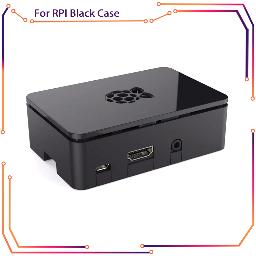 MICROBOT официальный оригинальный raspberry pi 3b + чехол 3 Аксессуары Черный Защитный Чехол