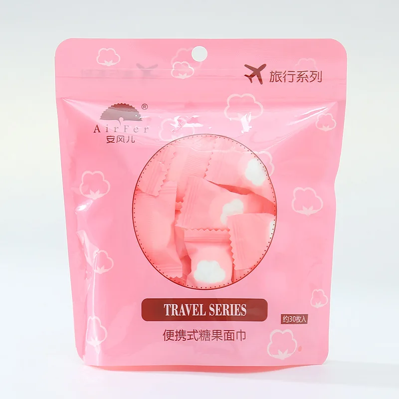 Одноразовое компрессионное полотенце индивидуально упакованное портативное