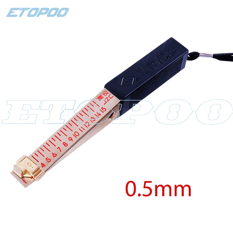 0.5mm Клинообразная щупа 0-15 мм вилка измерительная линейка датчик домашнего осмотра инструмент обнаружения - Цвет: 0.5mm
