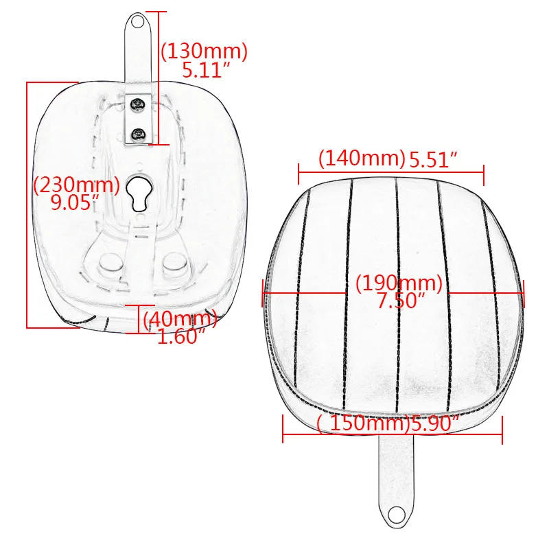 Сиденье на крыле мотоцикла коврик для заднего пассажирского сиденья подходит