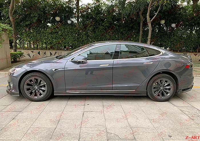 Z ART R углеродное волокно аэродинамическим комплектом для Tesla модель S широко