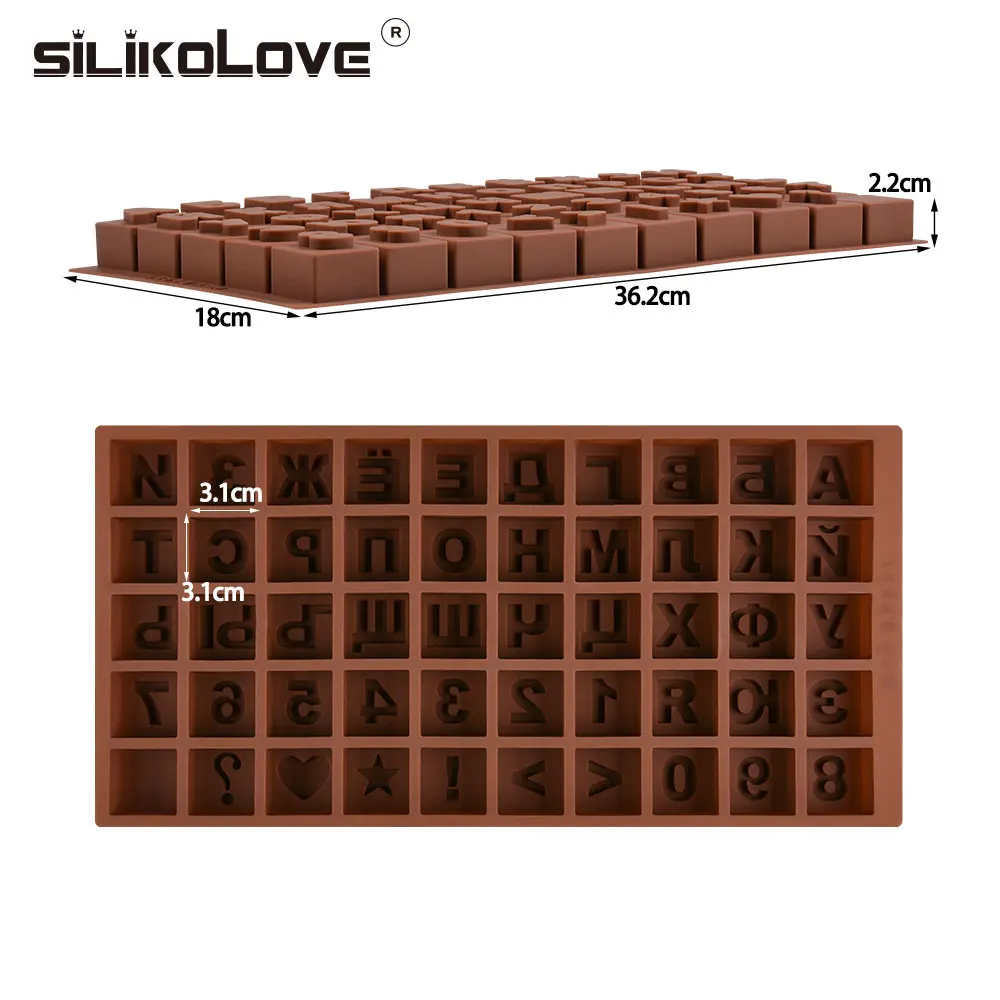 SILIKOLOVE Large Big Russian Alphabet Letters Silicone Cake Mold For Baking Decorating Tools Bakeware Moulds | Дом и сад