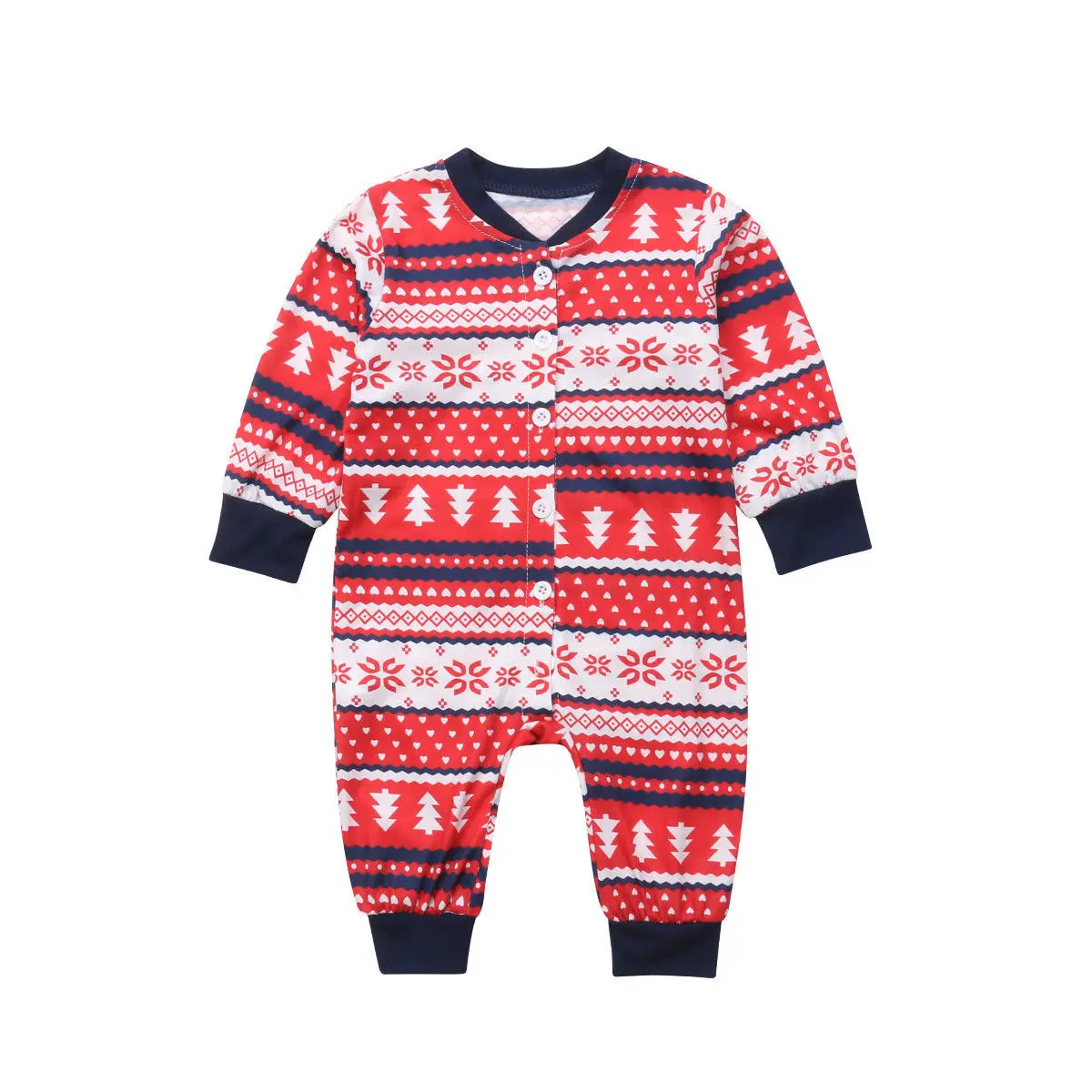 

2019 Autumn Winter Family Matching Outfits Parent-child Christmas Print T-shirt Long Sleeve O Neck Pullover Tops