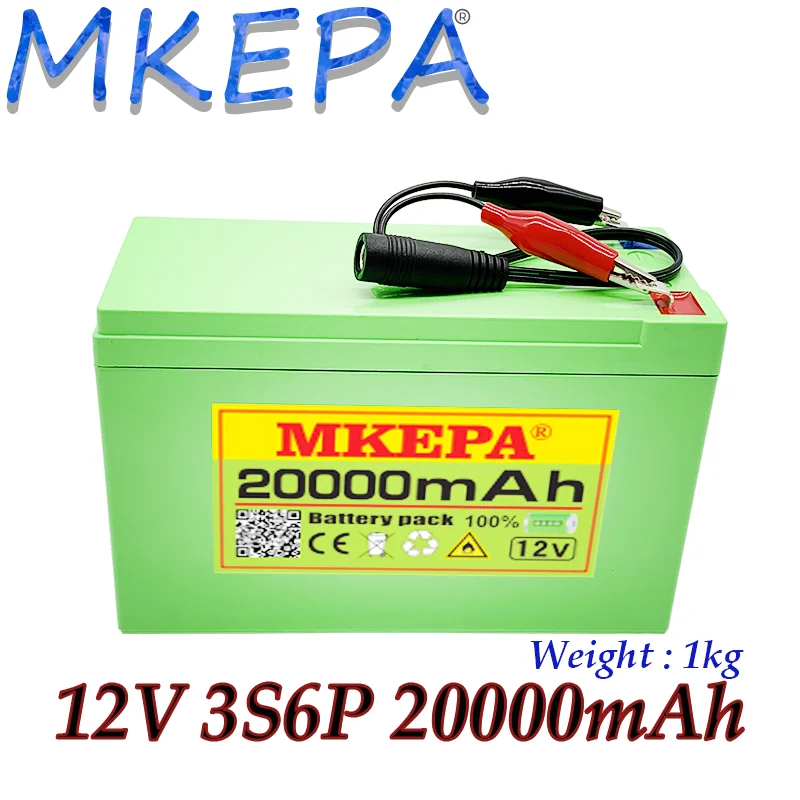 

12 В, 20 А ч, 3S6P, 18650, литиевый аккумулятор, встроенный высоковольтный BMS 20 А · ч, используется для распылителя, источник питания 12 В