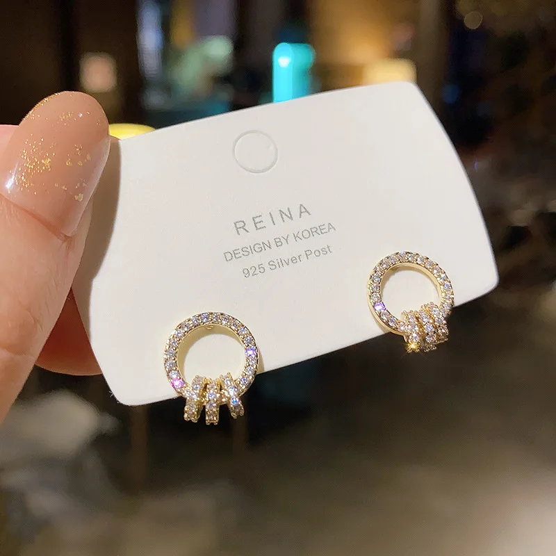 

Wholesale Silver Plated Fashion Factory Stud Earrings Dropshipping Jewelry Gift