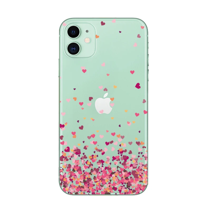 Мягкий ТПУ чехол s для iPhone 6S 8 7 Plus 6 S Бабочка узорная задняя крышка 11 Pro XS Max XR