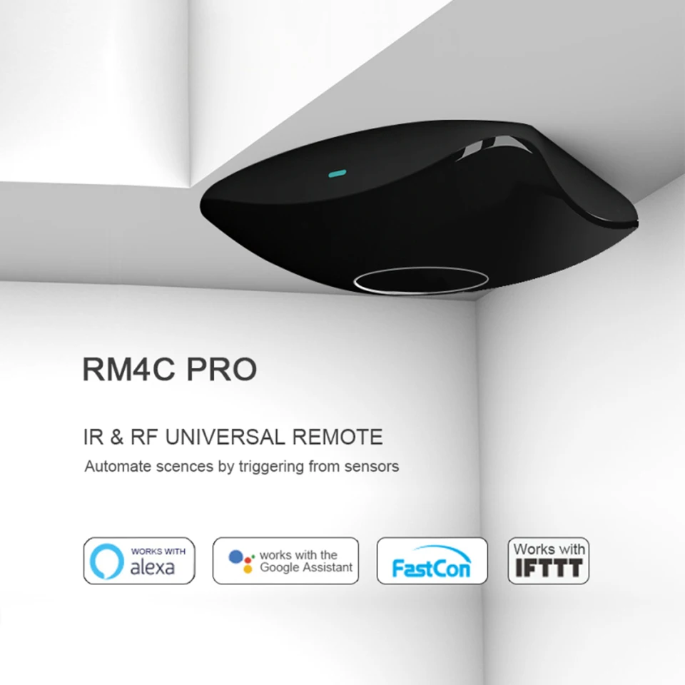 Пульт дистанционного управления Broadlink Beston RM4 Pro для умного дома Wi-Fi ИК 433RF работает