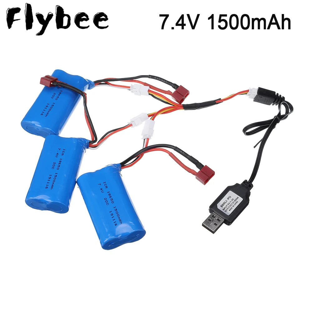 7 4 V 1500mAh литий полимерный Батарея с зарядным устройством для Wltoys 10428 12428 12401 12402 12403