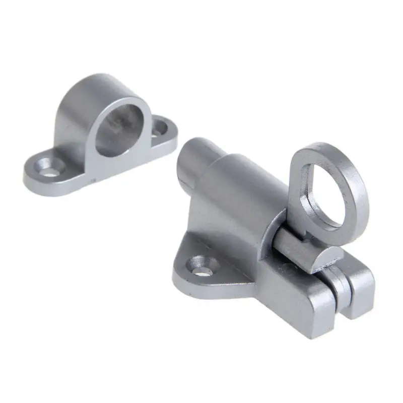 Window Gate Security Pull Ring Spring Bounce Door Bolt Aluminum Latch Lock Grey Whosale&ampDropship | Бытовая техника