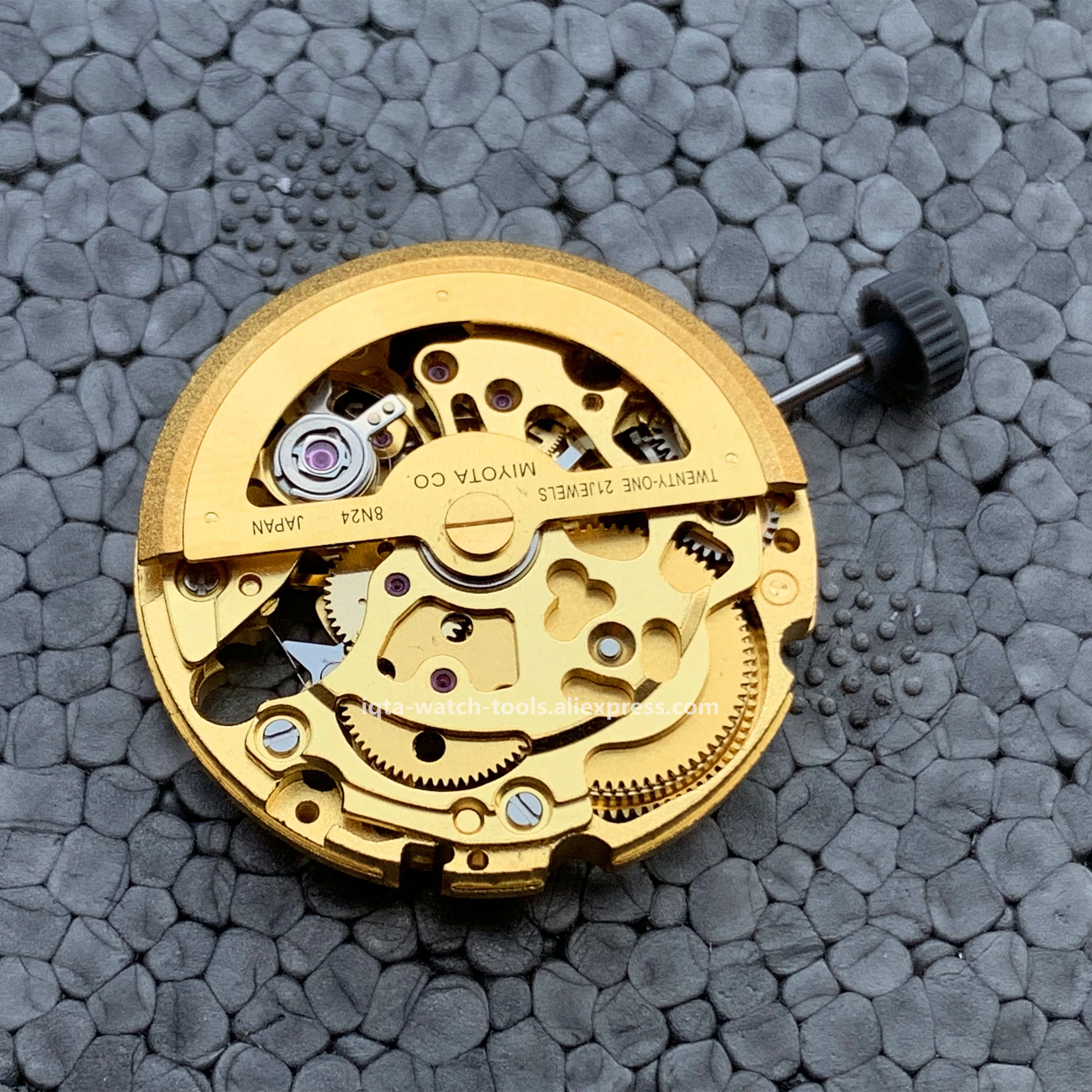 Бесплатная доставка Япония MIYOTA 8N24 золотые полые скелетоны автоматическое