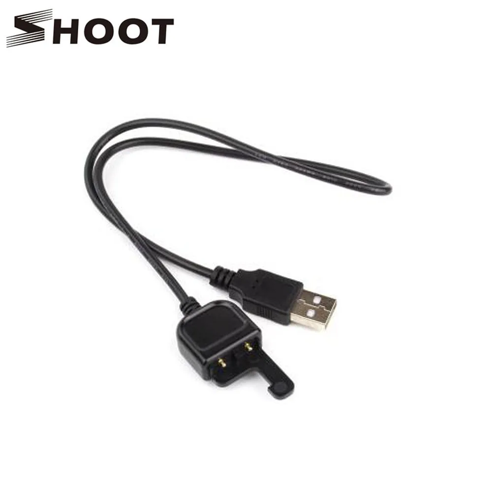 SHOOT 50 см USB кабель для GoPro wifi Пульт дистанционного управления для GoPro Hero 8 7 6 5 черный Wi-Fi пульт дистанционного управления зарядный кабель аксессуары для камеры