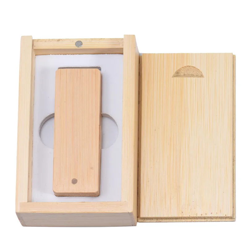 JASTER USB 2,0 деревянный квадратный армейский нож USB флеш-накопитель на заказ флэш-накопитель с логотипом 128 Гб 64 ГБ 32 ГБ 16 ГБ 4 ГБ свадебный подарок карта памяти - Цвет: Bamboo With box