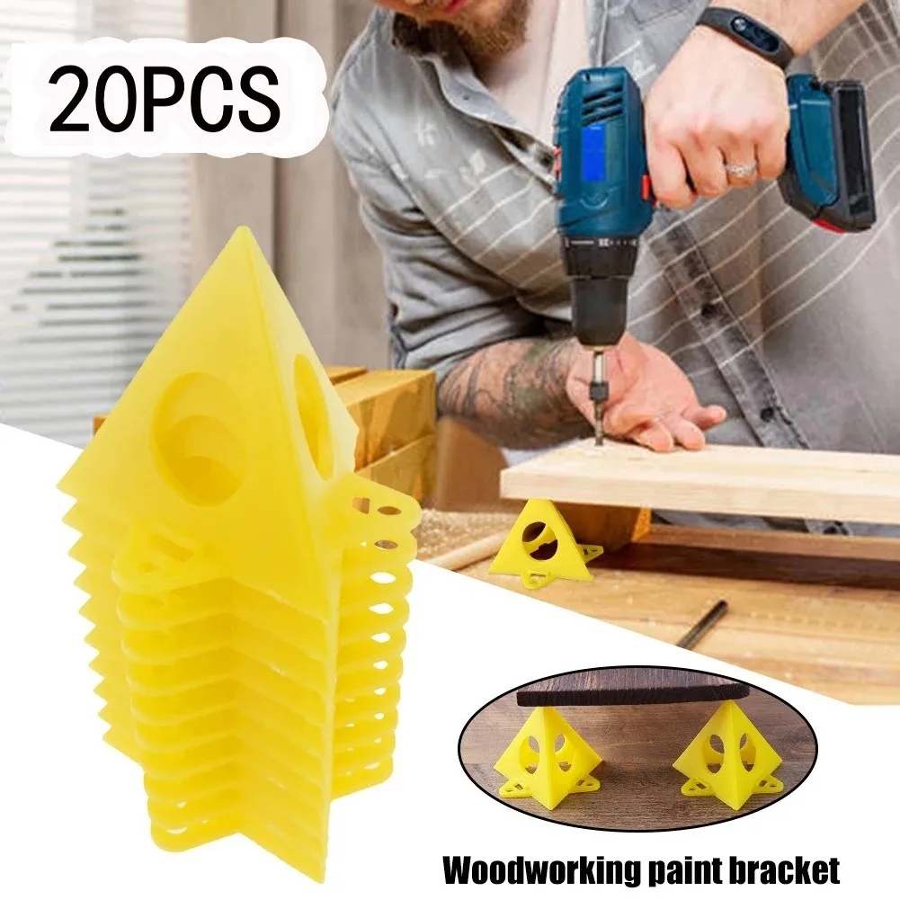 

20pcs Pyramid Stands Set Triangle Stands Paint Tool Triangle Paint Pads Feet Accessories Paint Pads Carpenter Painter Tools