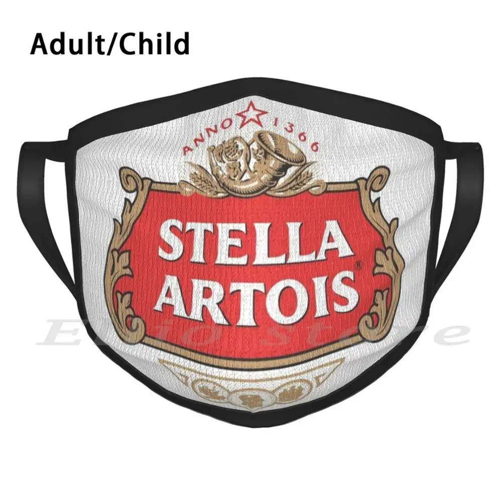 Жидкая маска Stella Merch с забавным принтом многоразовый фильтр Pm2.5 для лица напиток