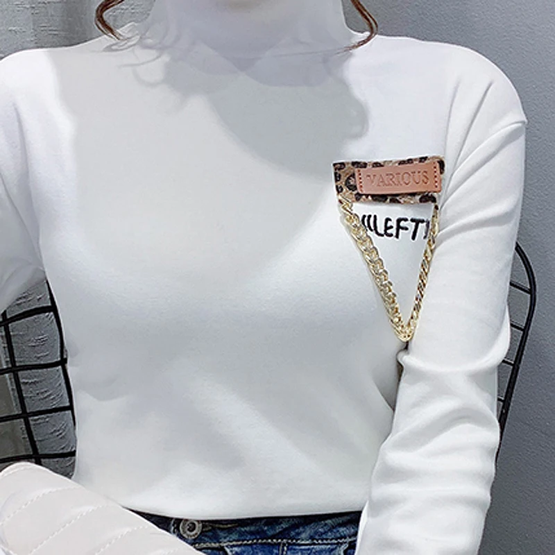 

BETHQUENOY Cotton Long Sleeve Tshirt Women Tops Tee Shirt Femme Poleras Mujer 2020 Winter Christmas Clothes Bluzki Damskie