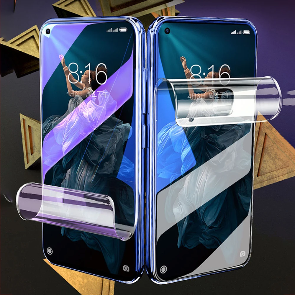 Фото Мягкий чехол с полным покрытием для huawei honor play 4T pro Гидрогелевая пленка Защитная Мягкий чехол с полным покрытием для huawei honor play 4T pro Гидрогелевая пленка Защитная