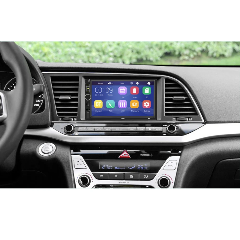 7in автомобильный MP5 плеер Bluetooth стерео USB AUX FM сенсорный экран дистанционное