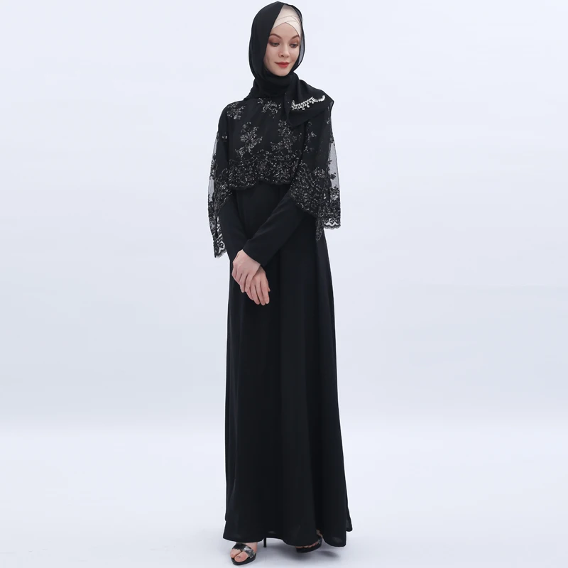 Кружевные платья abaya Дубай, Турция исламский, арабский мусульманское платье, Morocco Caftan Tesettur Elbise Sukienki платья Хиджаб халат Longue