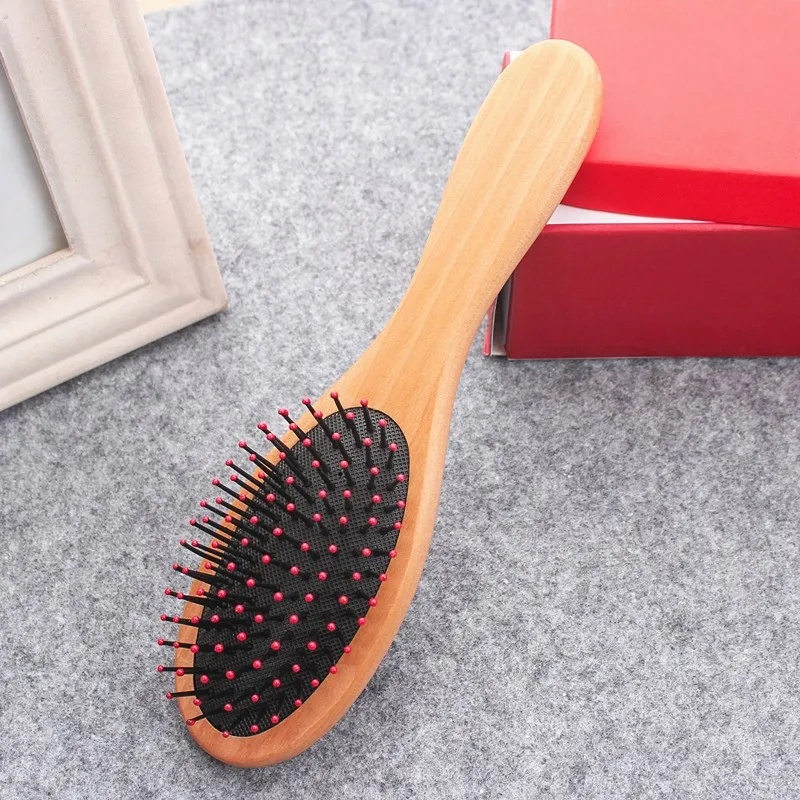 Новинка 2021 деревянная деталь 3 цвета Антистатическая щетка для укладки волос
