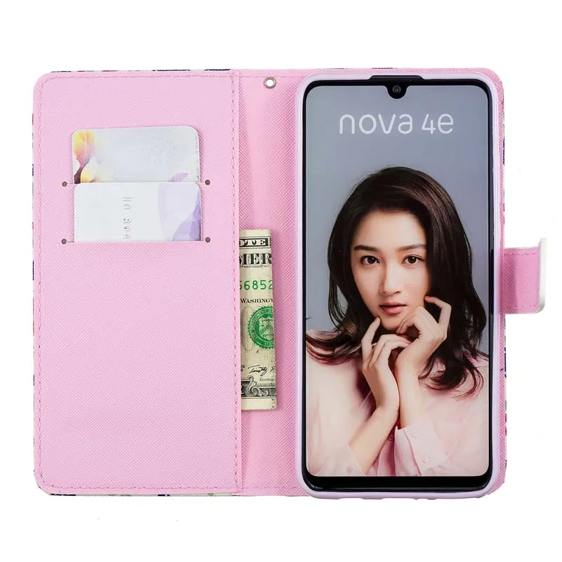 Модный кожаный чехол-бумажник с откидной крышкой для Huawei Honor 8S 8A 8C 8X 10 P30 Lite 20 Pro Y5 Y6