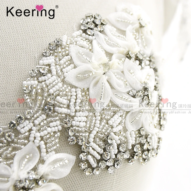 3D Цветочный лиф с кристаллами Стразы аппликация для свадебного платья | Дом и сад