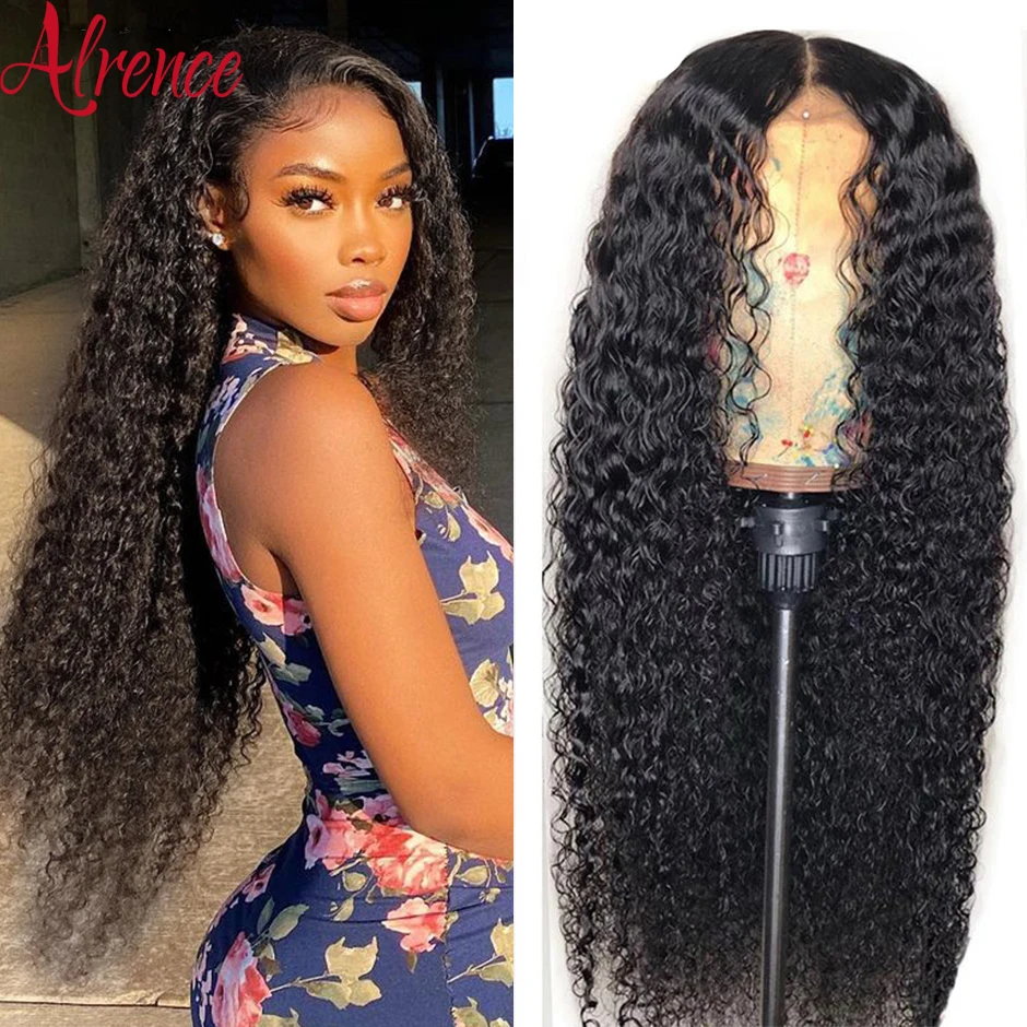 

HD Transparent Curly Human Hair Wig 13x4 Lace Front Wig Kinky Curly Wig Pre Plucked Brazilian Hair Wig Lace Front Human Hair Wiw