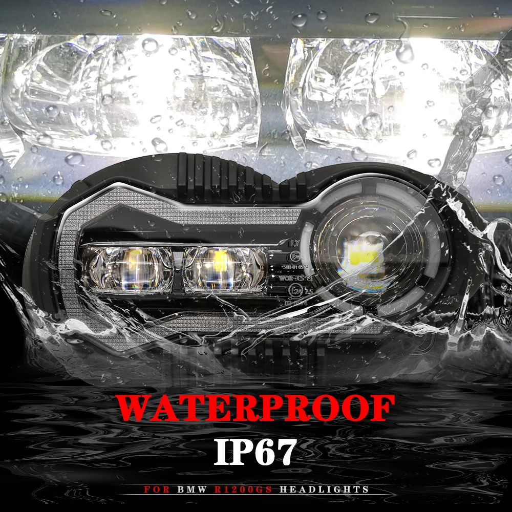 Светодиодные фары в сборе для BMW GS 1200 лампы мотоциклов R1200GS 2004-2013 LC R 1200GS ADV Adventure R1200