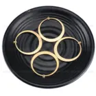 4-200 шт. латунные детали для изготовления сережек, с начесом, большая круглая подвеска бохо-обруча, коннектор в наборах, оптовые поставки