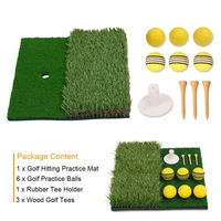 golf two color mini hit pad swing pad cutter practice pad swing golf practice mat set two color non slip durable training mat