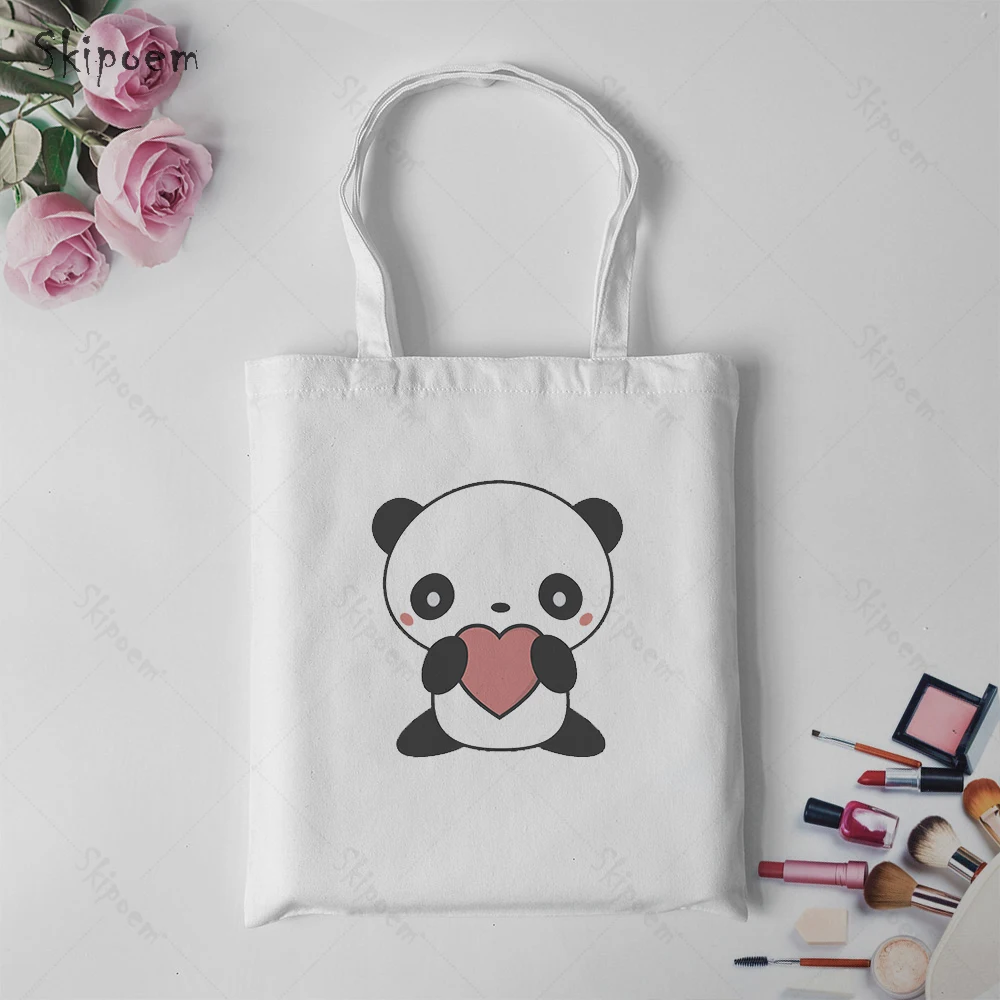 

Женская Холщовая Сумка-тоут, экологичные вместительные сумки, летняя Милая Повседневная ученическая Сумка-книжка с мультяшным животным и п...